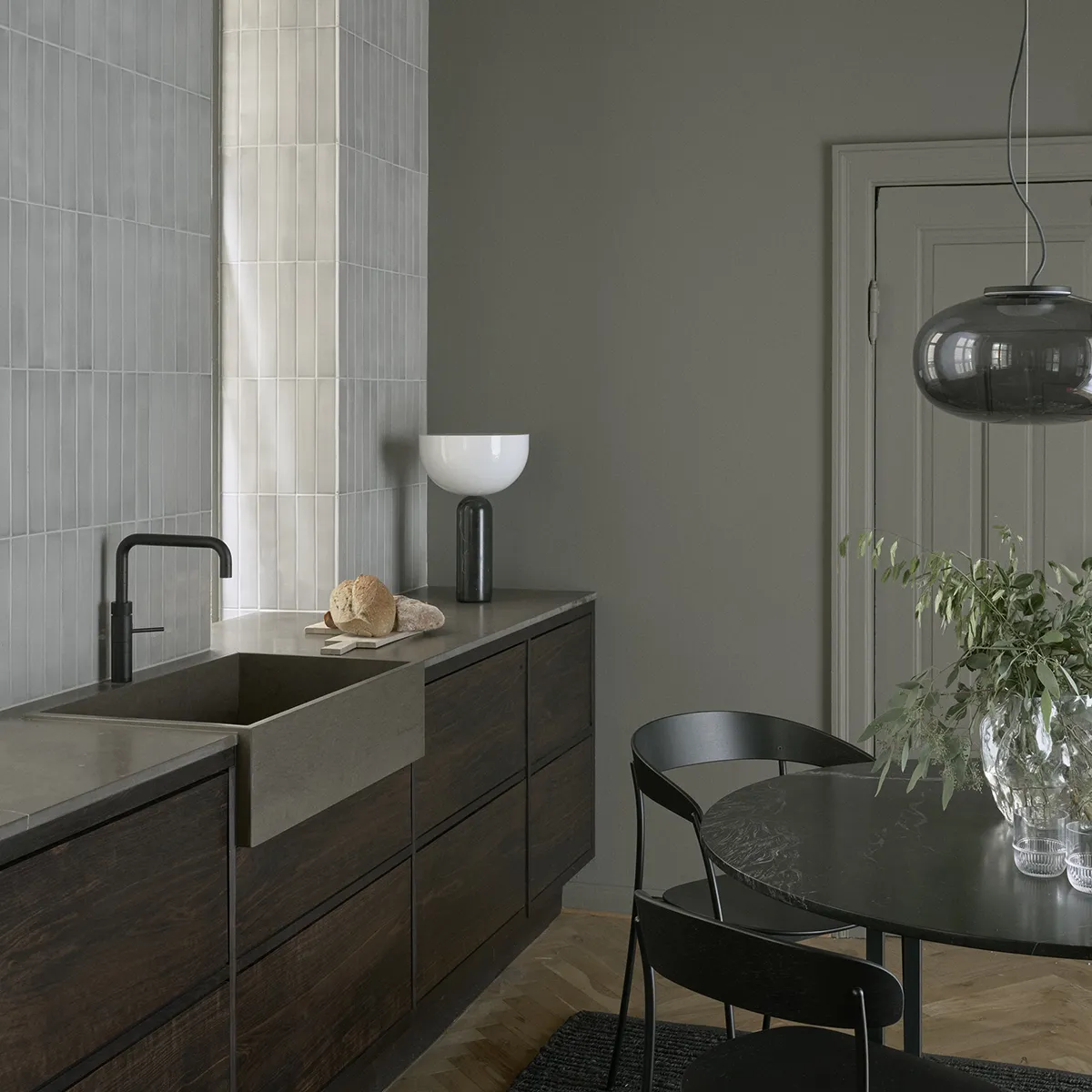 Kizu Bordlampe Large Gris du Marais EU