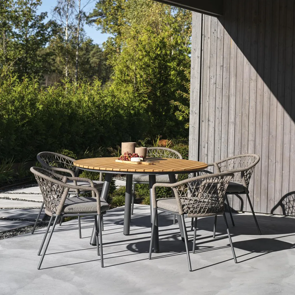 Bam Bo Spisebord Ø120 cm Bambu/Anthracite