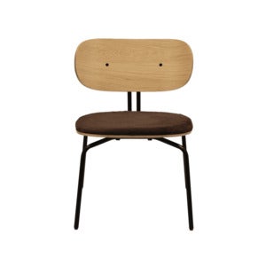 Curious lLounge Chair Eg/Sort Teddy Brown