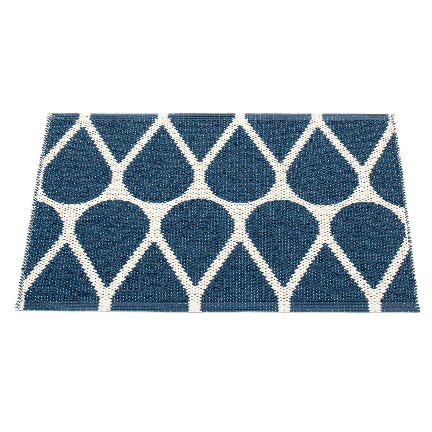 Otis tæppe 70x50 cm ocean blue / vanilla 