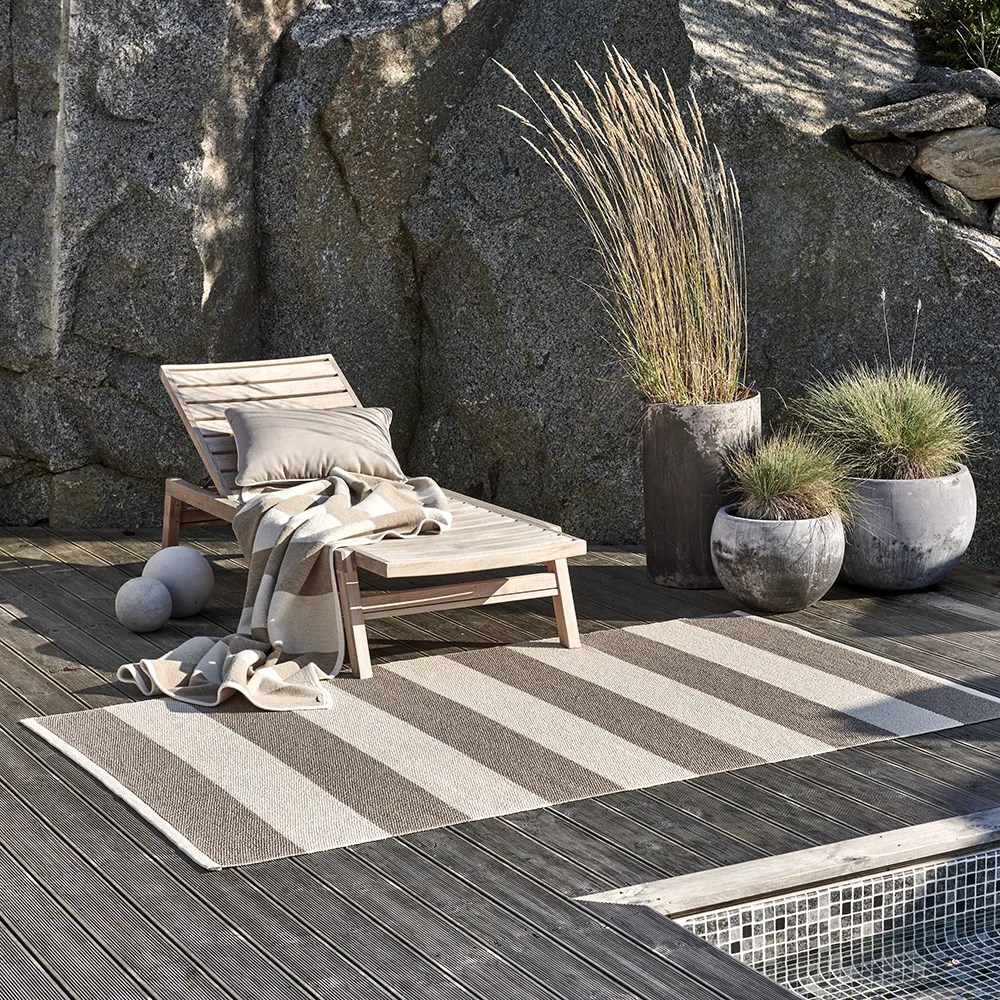 Bob plaid Mud/ Vanilla 140 x 180 cm