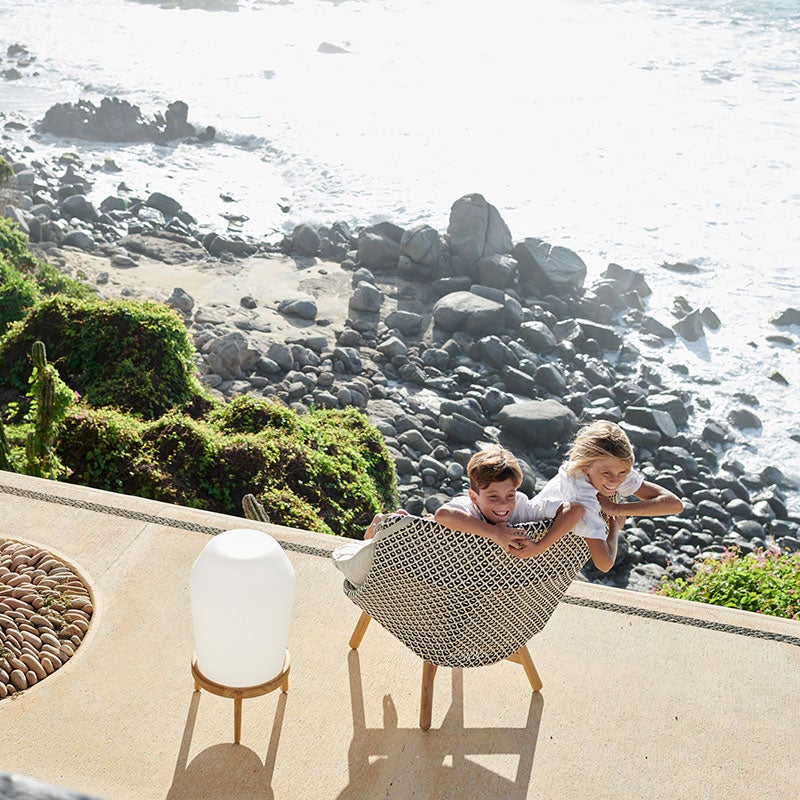 Mbrace loungestol høj KASTENNØD 