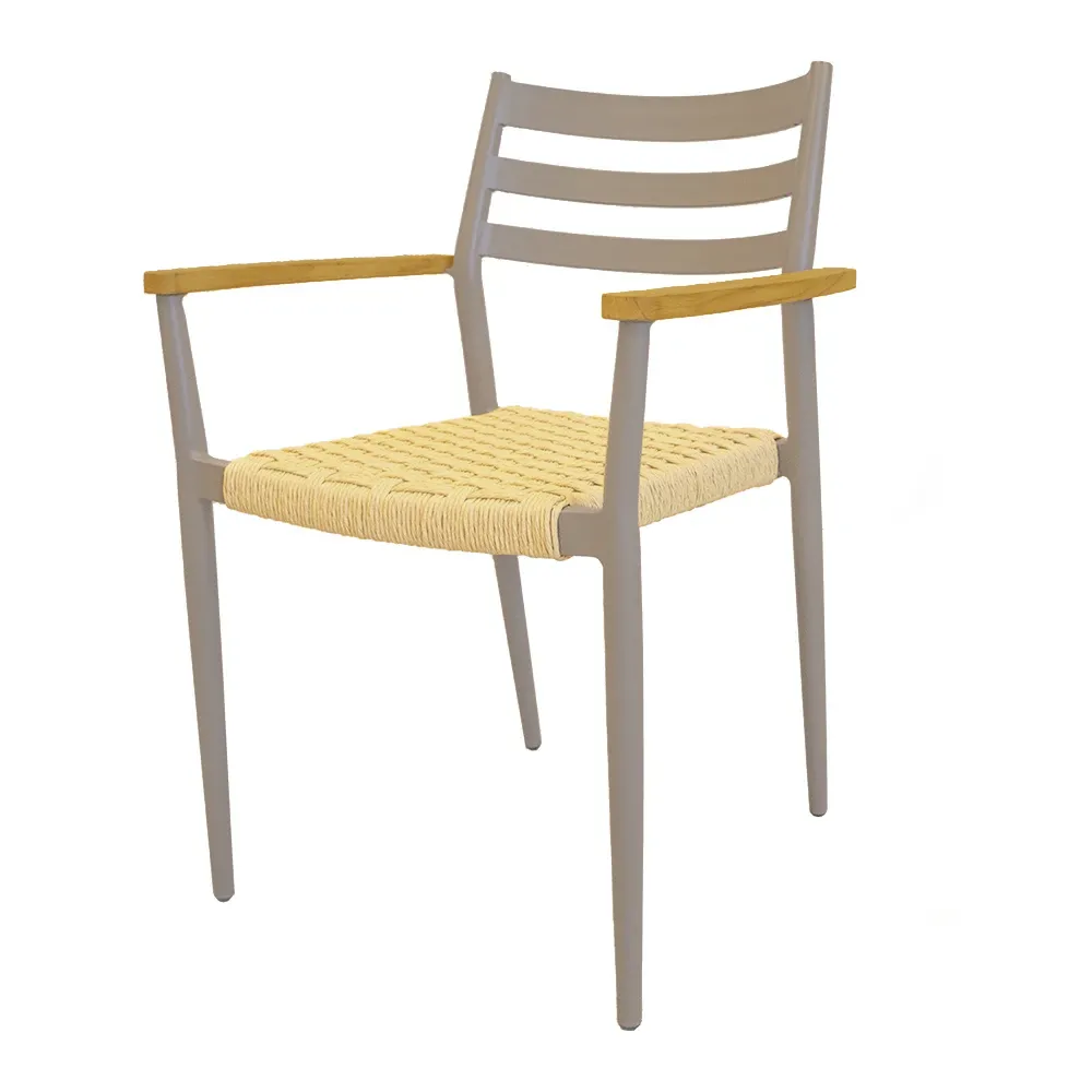 Libo, Sandby lænestol teak Taupe