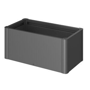 Belvedere mini-plantebed, størrelse 100, metallisk mørkegrå