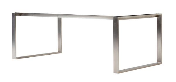Kant 100x210 cm stativ Rustfrit stål