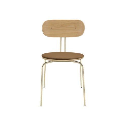 Curious Spisestol Eg/Messing Sugar Brown