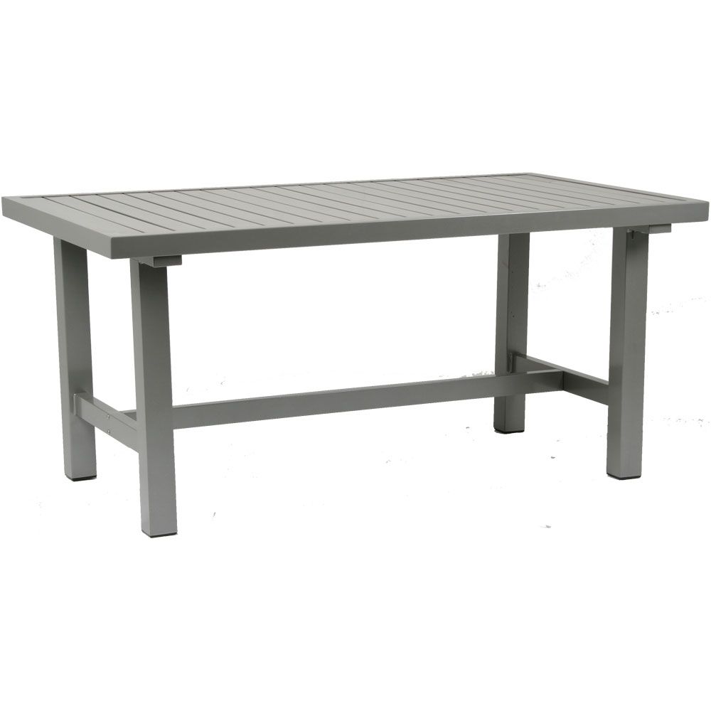 Fri Form 80x142cm bord aluminium grå
