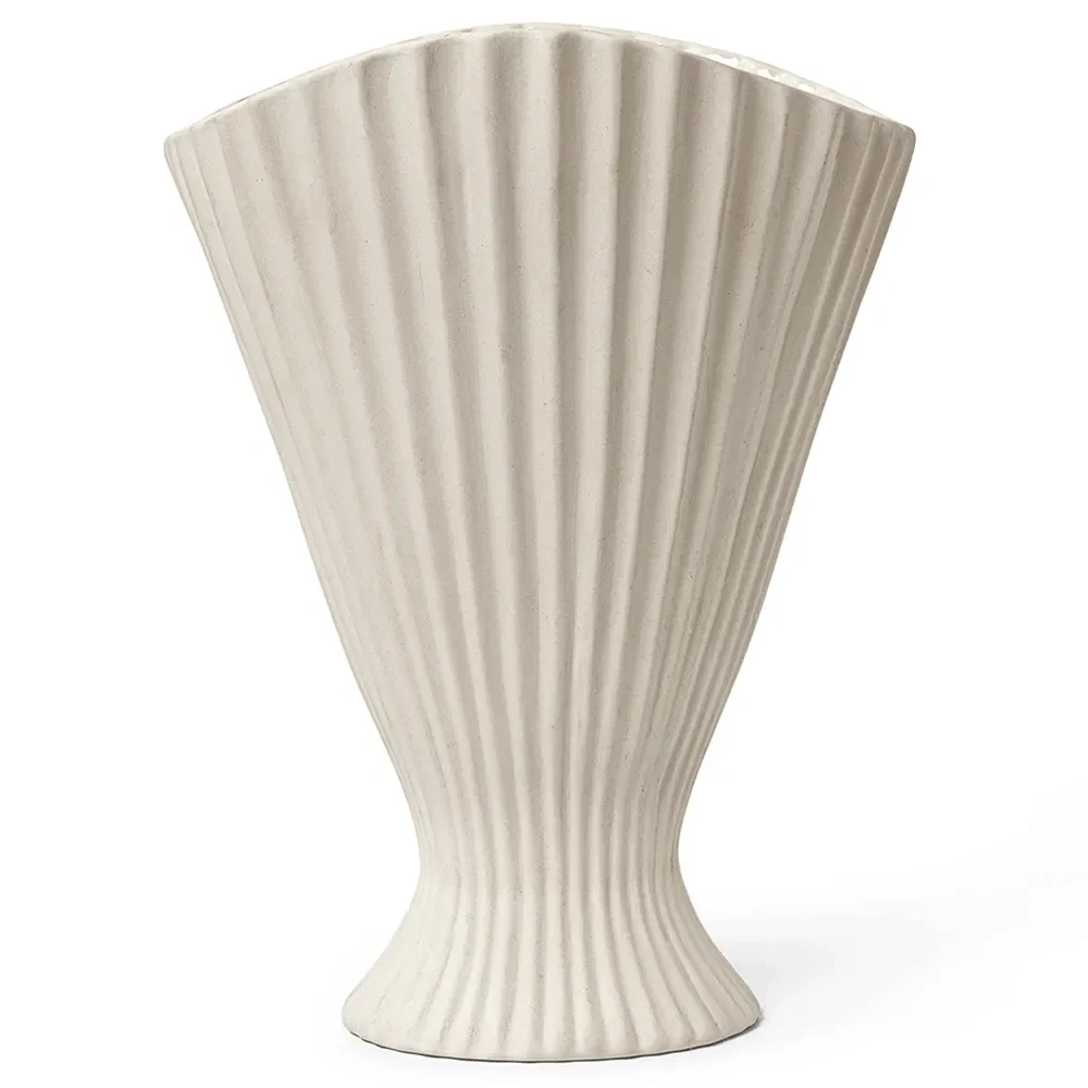Ferm Living Fountain vase 30,5 cm Offwhite