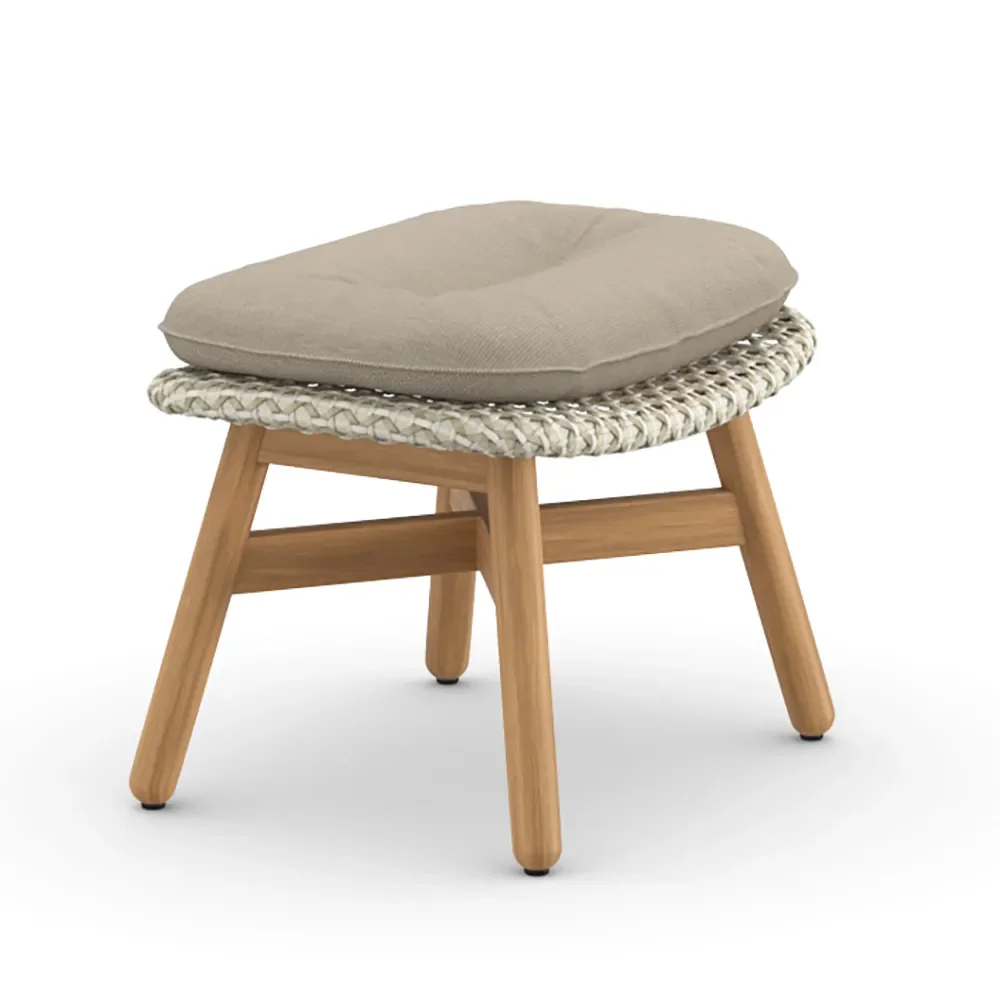 Dedon, Mbrace fodskammel teak AX6 teak 0205 sea salt 0140