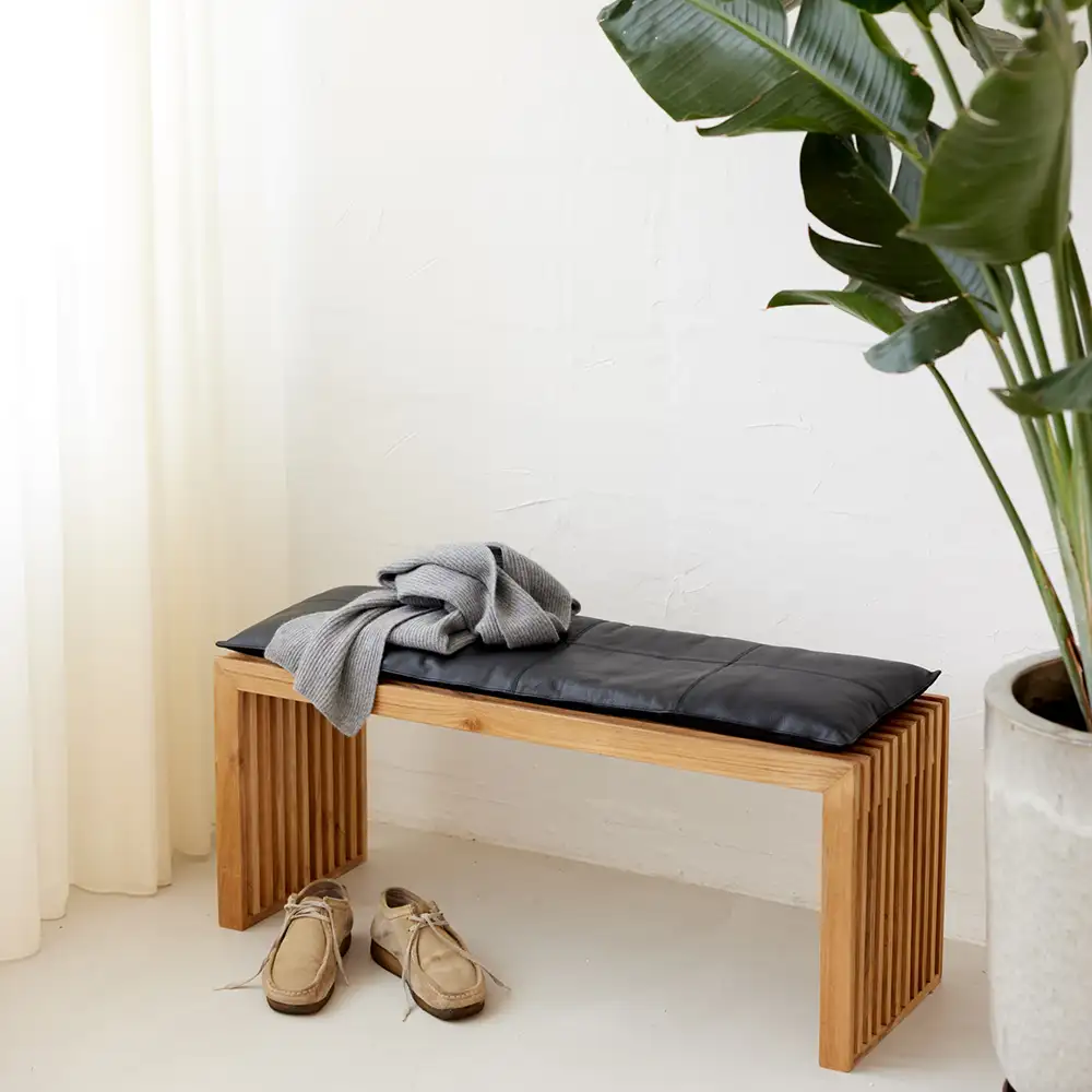Rib Bænk 104 cm Teak