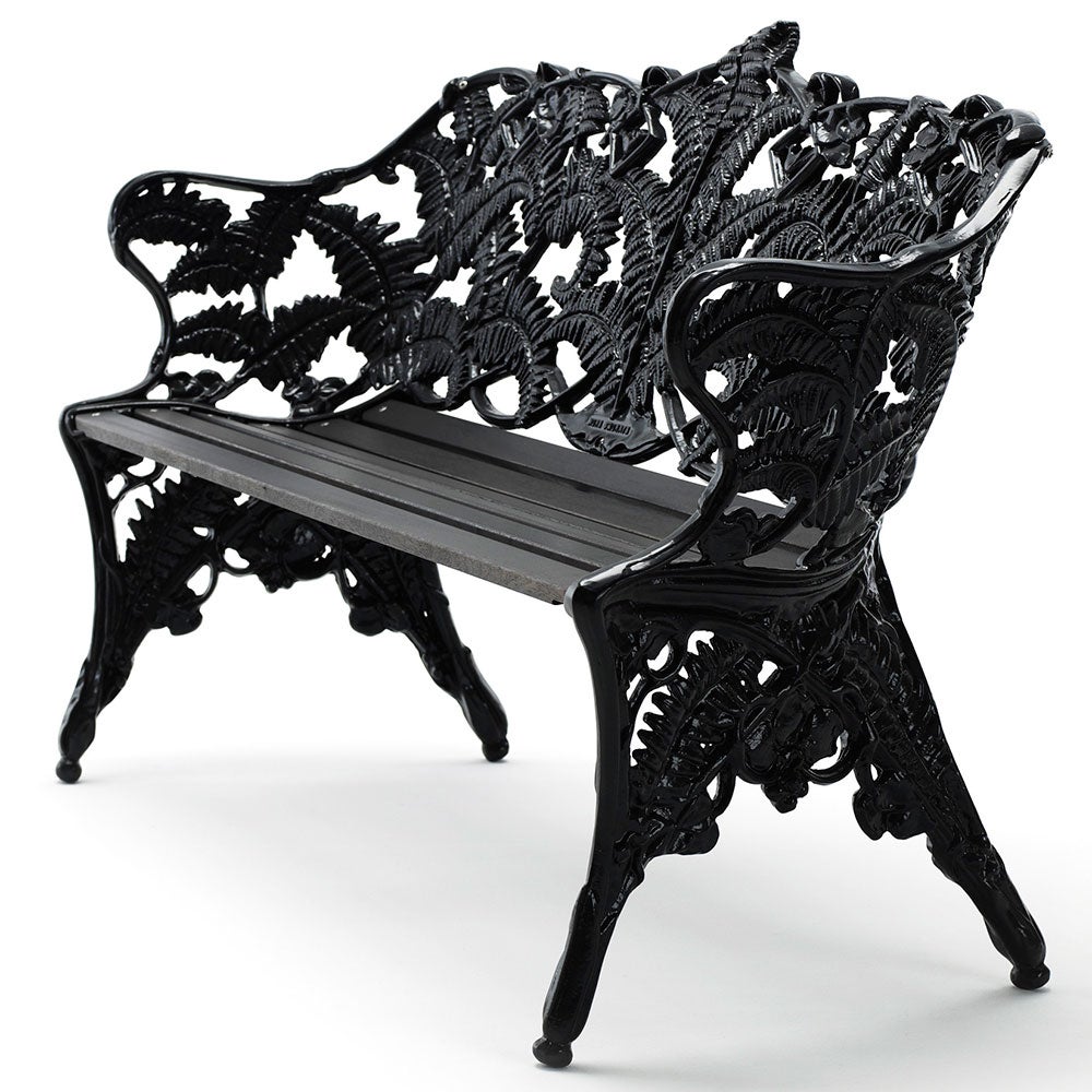 Byarums Bruk, Classic sofa ender: sort / træ: sort laserat mahogni