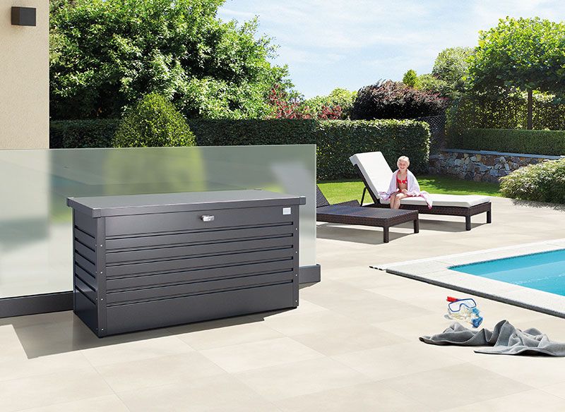 LeisureTime Box 130 metallic quartz grey Biohort 