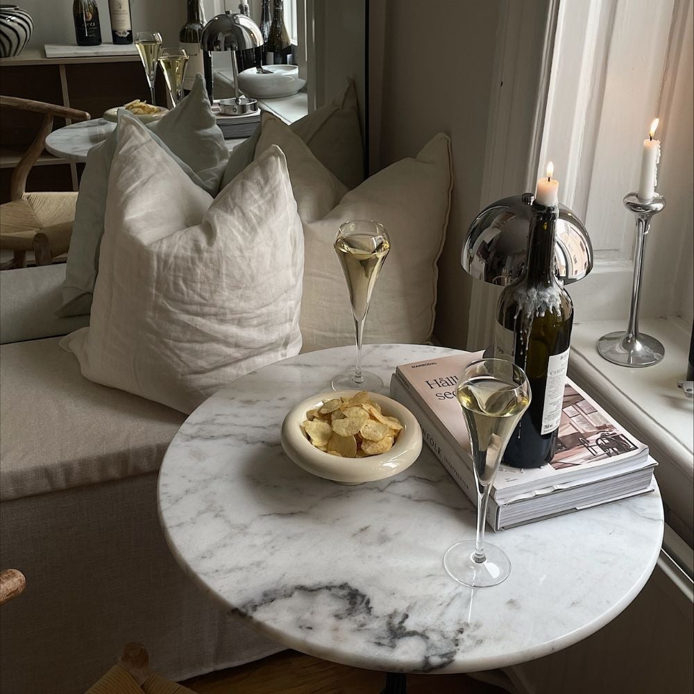 Loire Marmorbord 60 Hvid