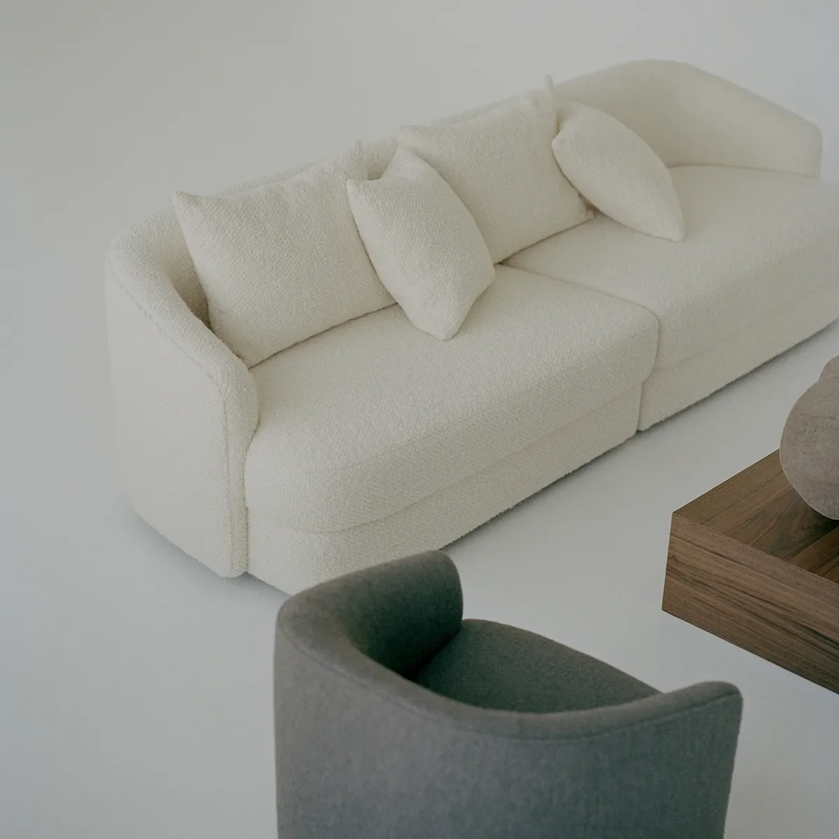 Sofa Covent Residential (3-personers) Dark Taupe