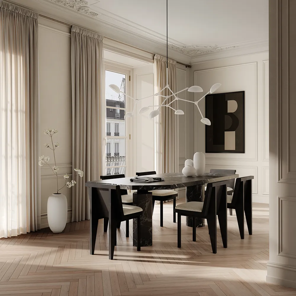 Brutus Slim Spisestol - Kaffe