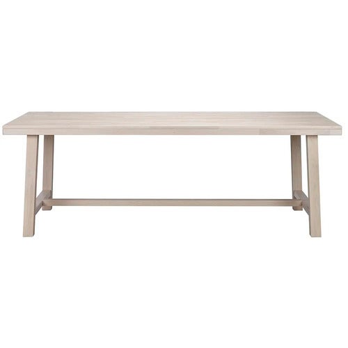Brooklyn spisebord 220x95 cm hvidpigmenteret eg