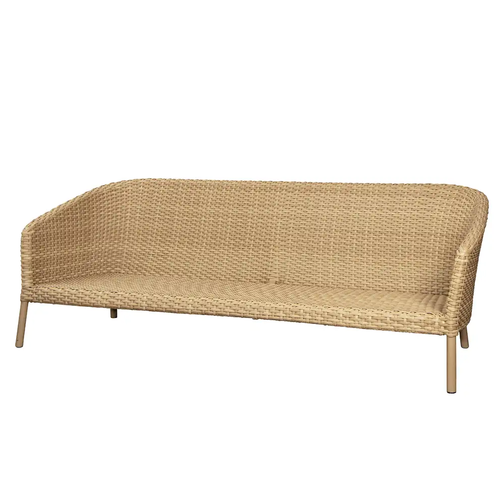 Cane-Line Ocean 3-personers sofa natural flat Weave