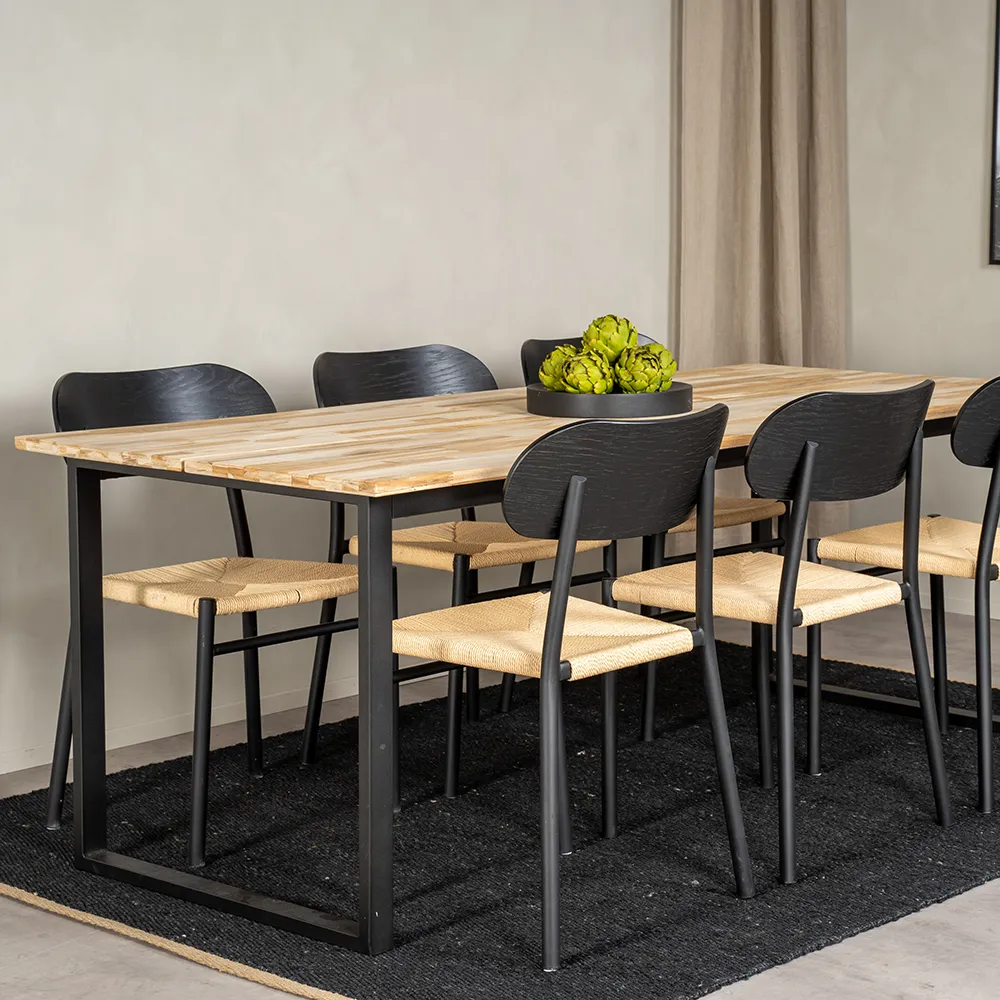 Polly spisebordsstol natur 2-pak