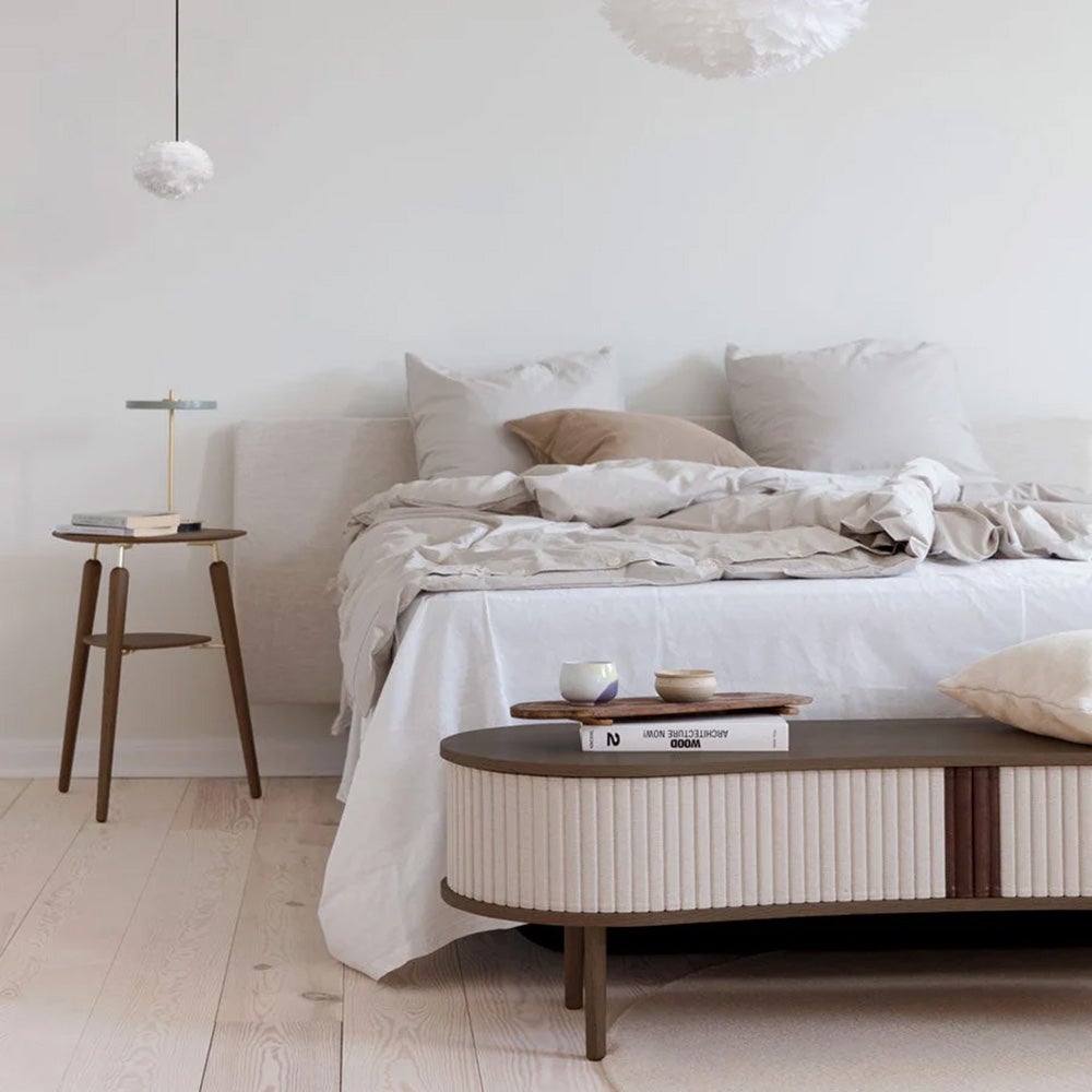 Audacious TV-bord Mørk Eg/White Sands