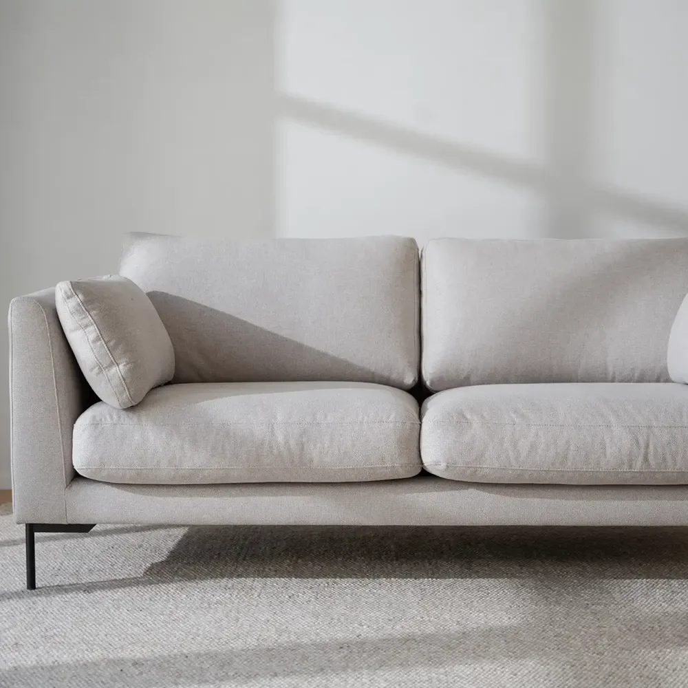 Corwin 2,5-personers sofa stof Rita Lys beige