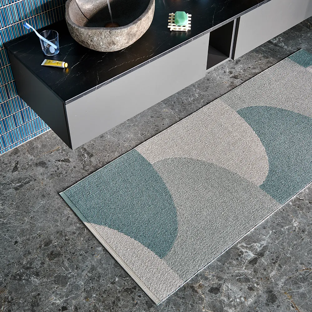 Hill tæppe Haze/Sage/Fossil Grey 70 x 180cm