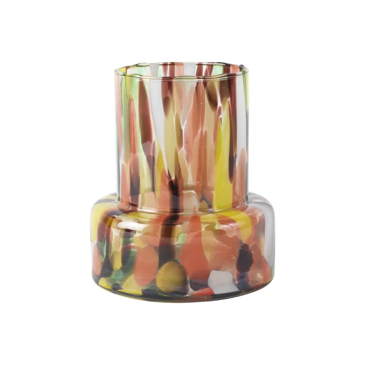 HAROLD-vase, flerfarvet, Ø18 x H21 cm