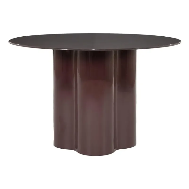 Dauphine 120x120x76 cm Glas & MDF Rød