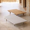 Sticks platform sofabord Sand aluminium