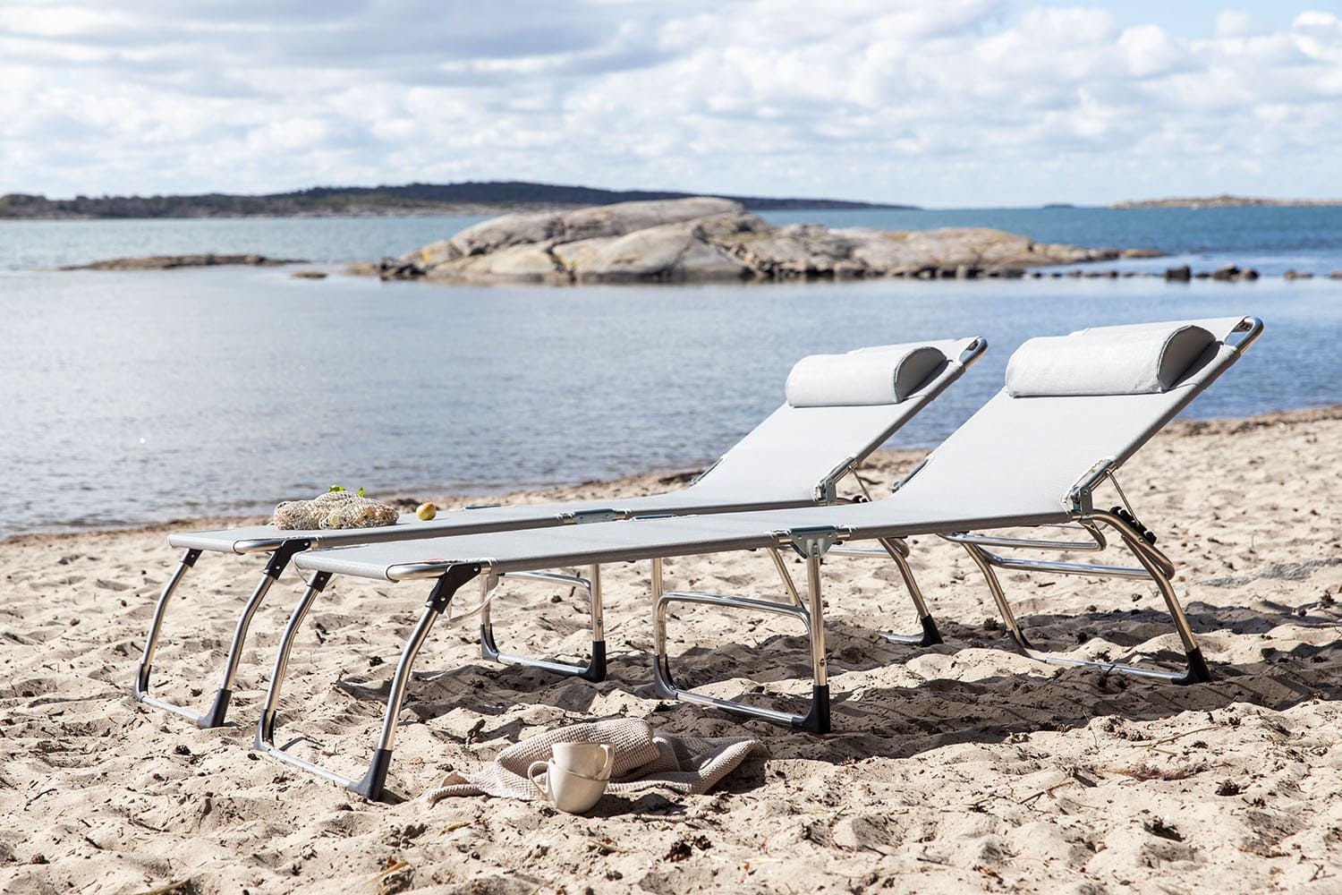 Amigo solseng xxl grey aluminium/textilene 