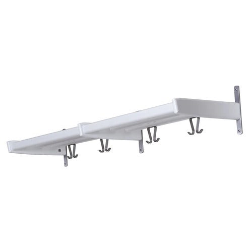 Meja hattehylde 115 cm Hvidlakeret birk