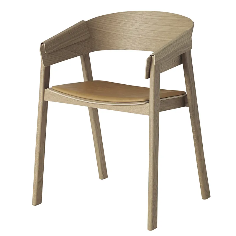 Muuto, Cover Lænestol - Refine Leather Cognac Oak