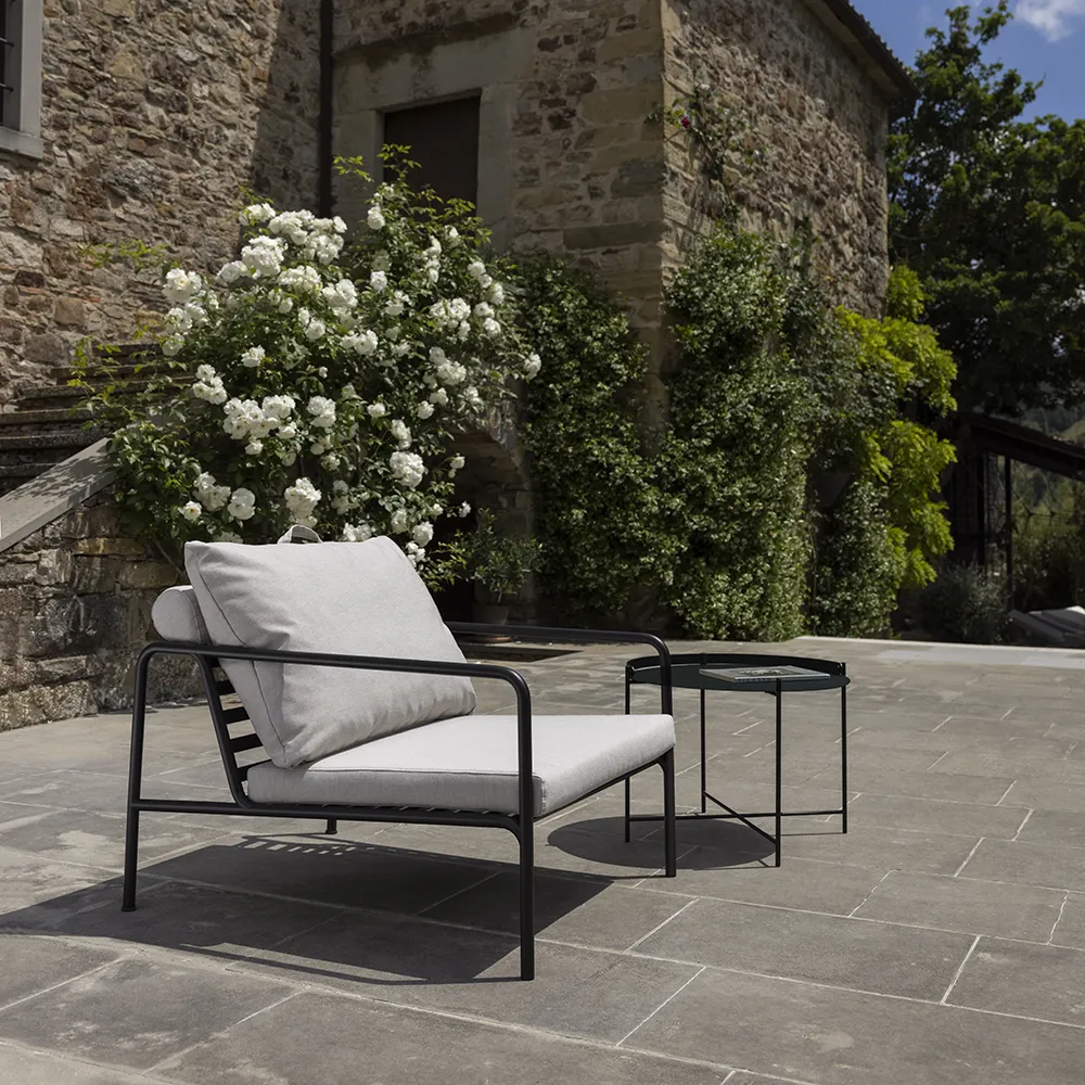 Avon Lænestol Dark Grey/White 