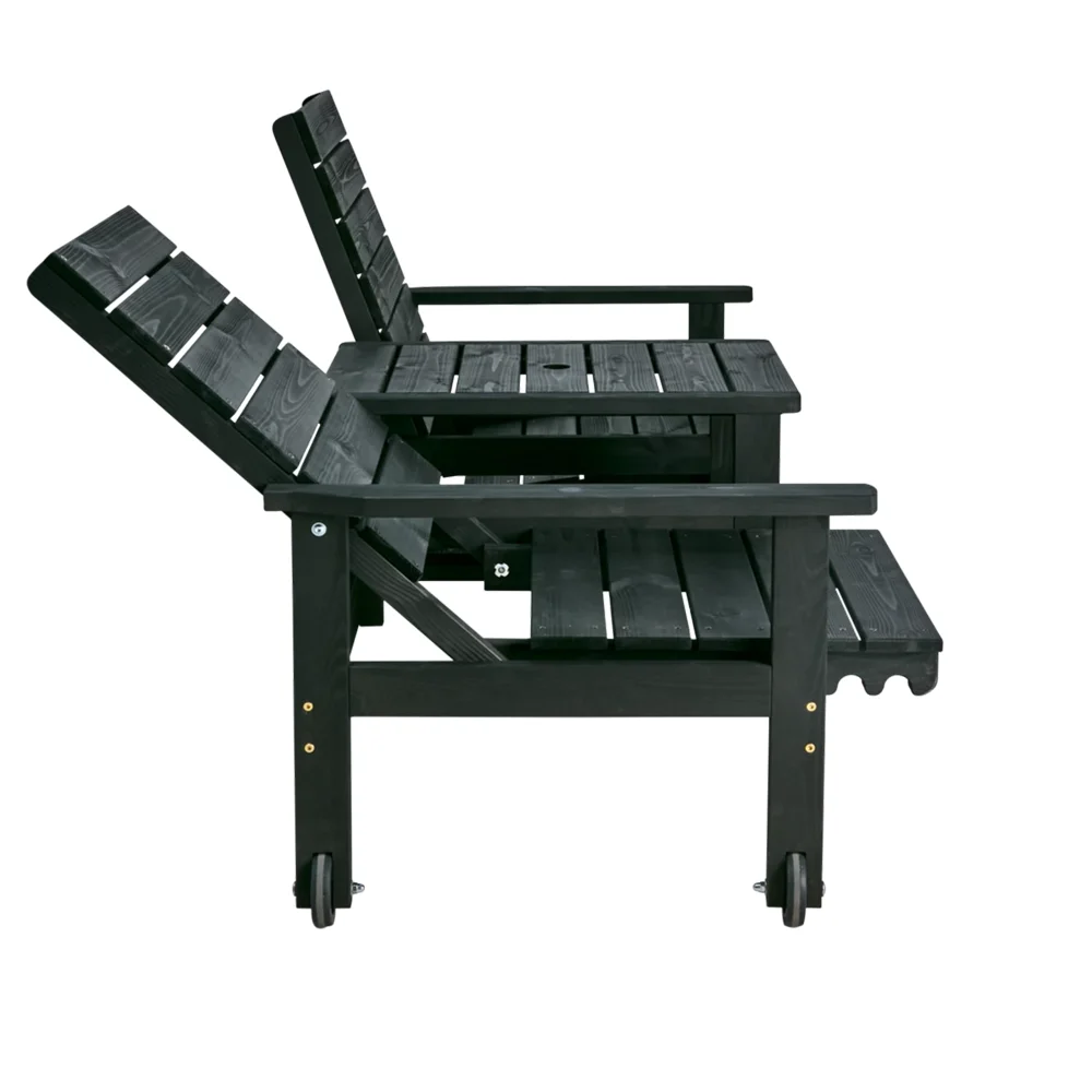 DU o JA 2-personers sofa Sort