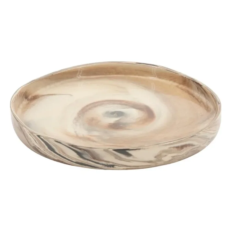 Plate Nagare large 33x33x4 cm Stentøj Multicolour