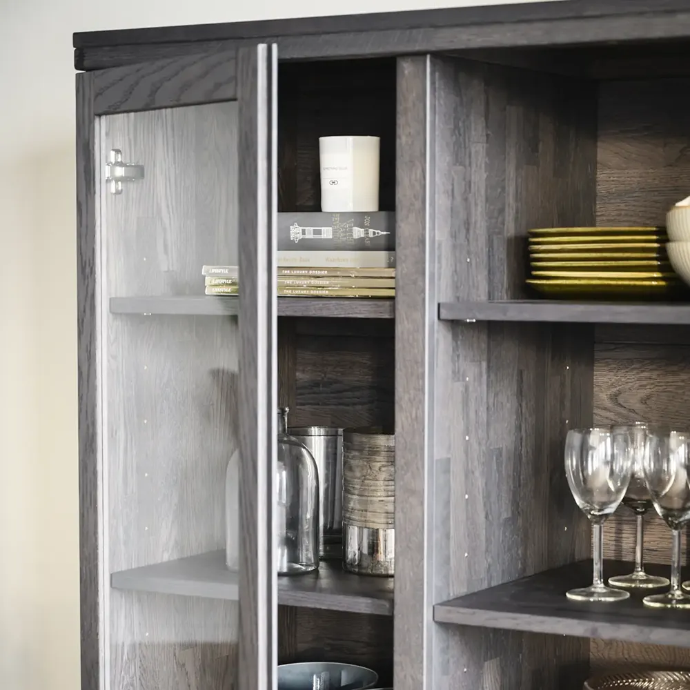 Brooklyn skab 130 cm mørkebrun eg