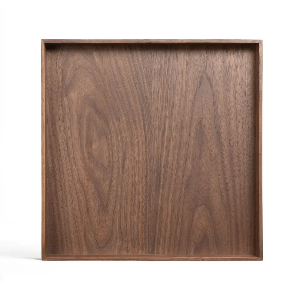 Skrivebordsarrangør valnød 33x33 cm