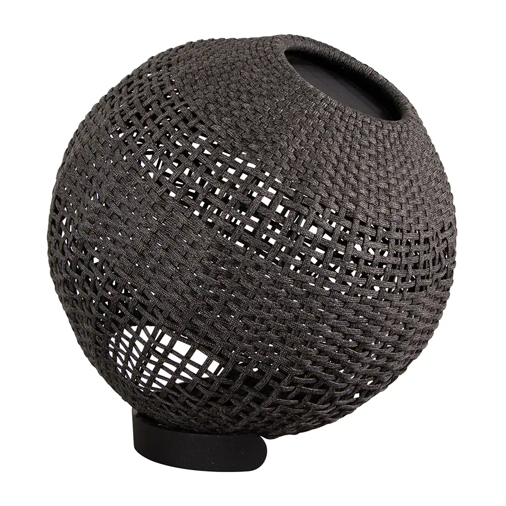 Illusion lampe rund Graphite, Soft Rope
