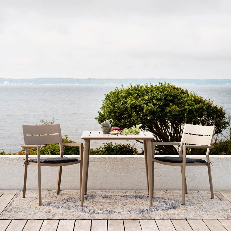 Nimes Spisebord 78x78 cm Khaki Brafab