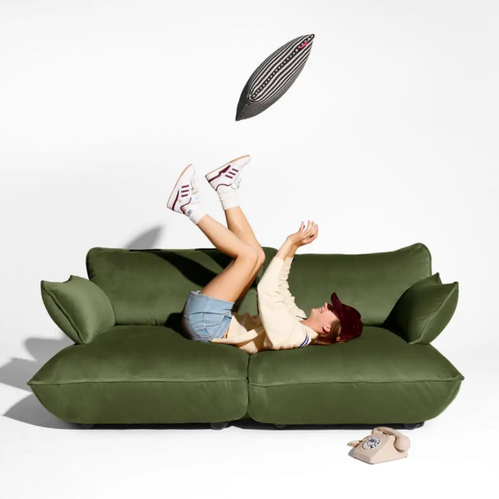 sumo armlæn velvet recycled deep green