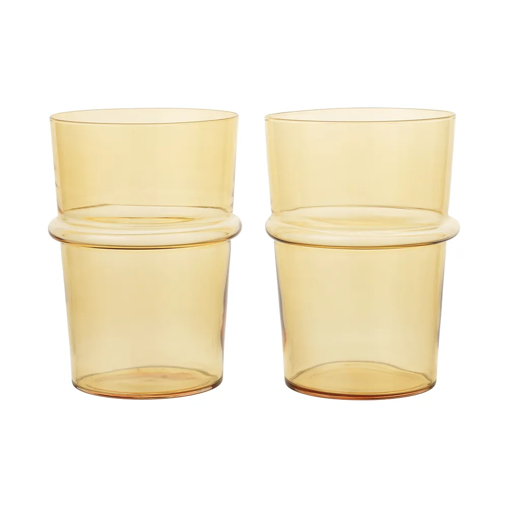Boya Drikkeglas 2-pak - Yellow