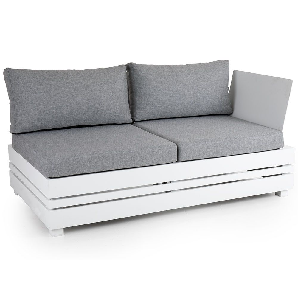 Ambon Endesektion Hvid/Pearl Grey