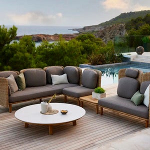 Arch hjørnesofa m/lavt+højt ryglæn