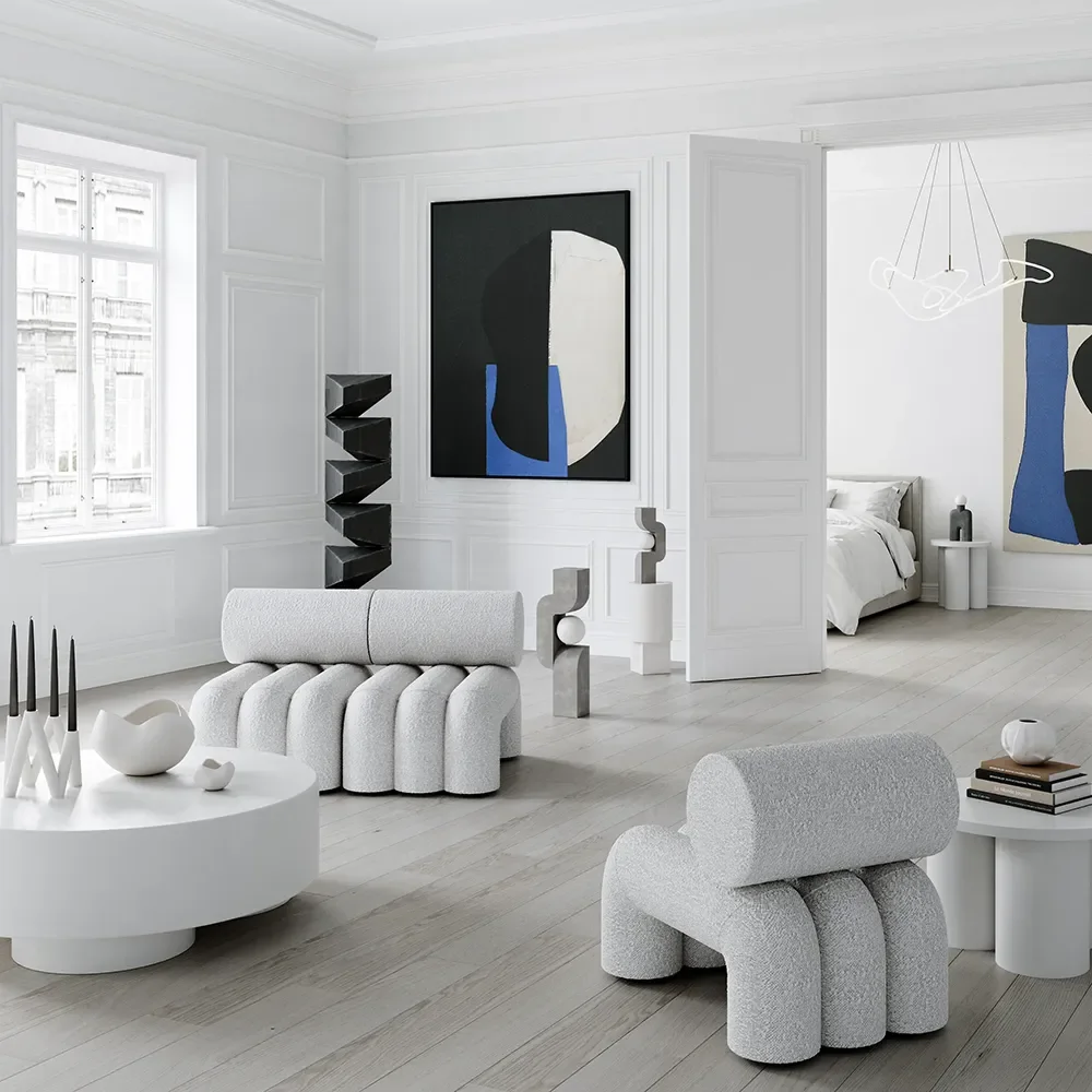 Foku Lænestol - Off White