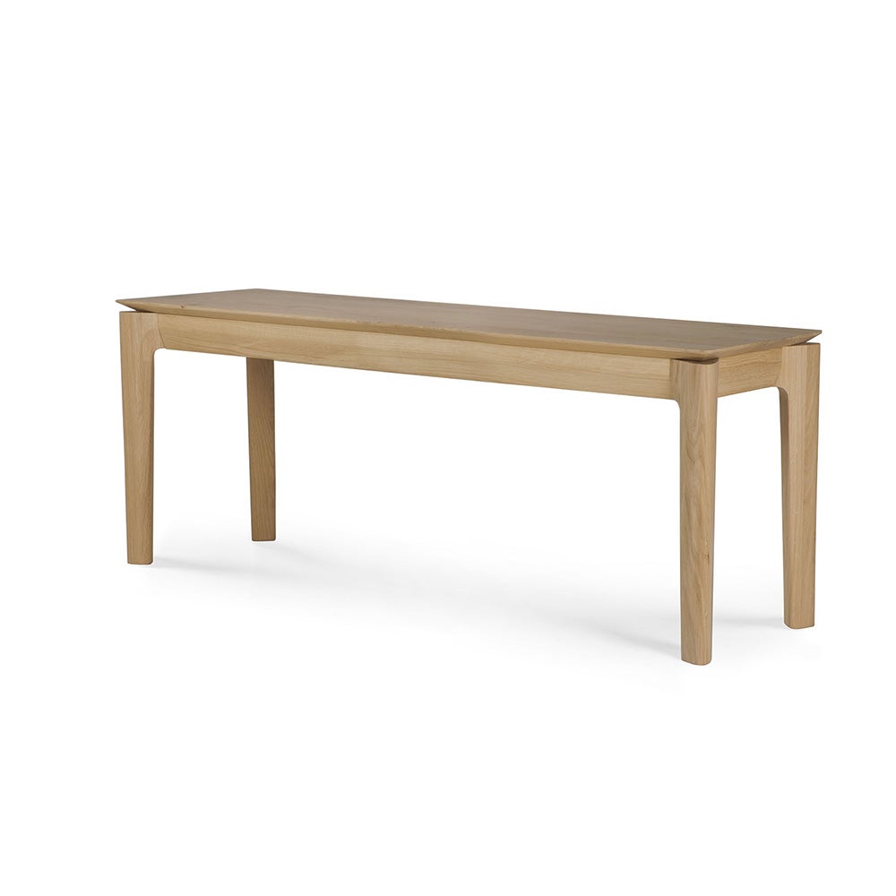 Bok Bænk Lakeret teak 35x146 cm