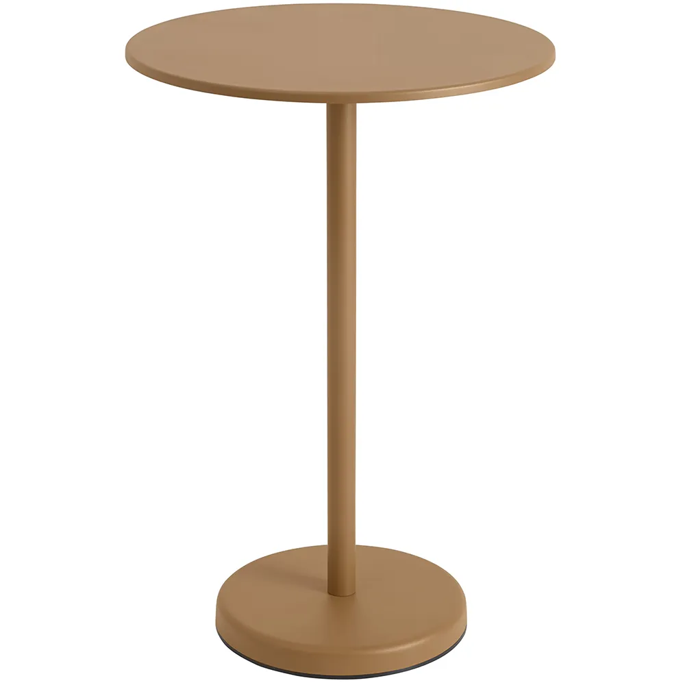 Linear Steel Barbord Ø70 cm Burnt Orange 