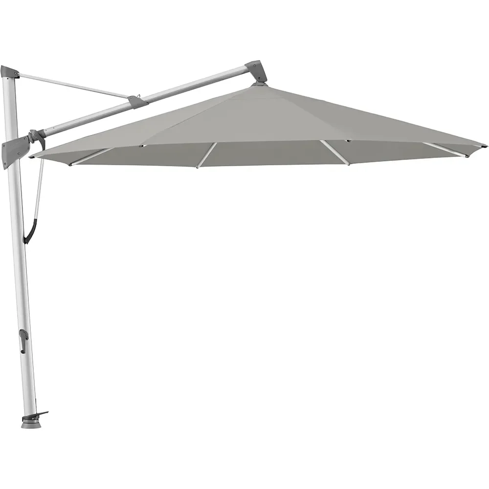 Sombrano S+ frithængende parasol 350 cm anodiseret aluminium Kat.4 420 Smoke
