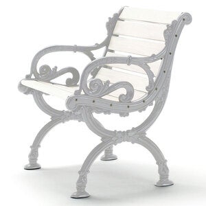 Byarum lænestol / stativ: natur / træ: hvidlakeret fyr