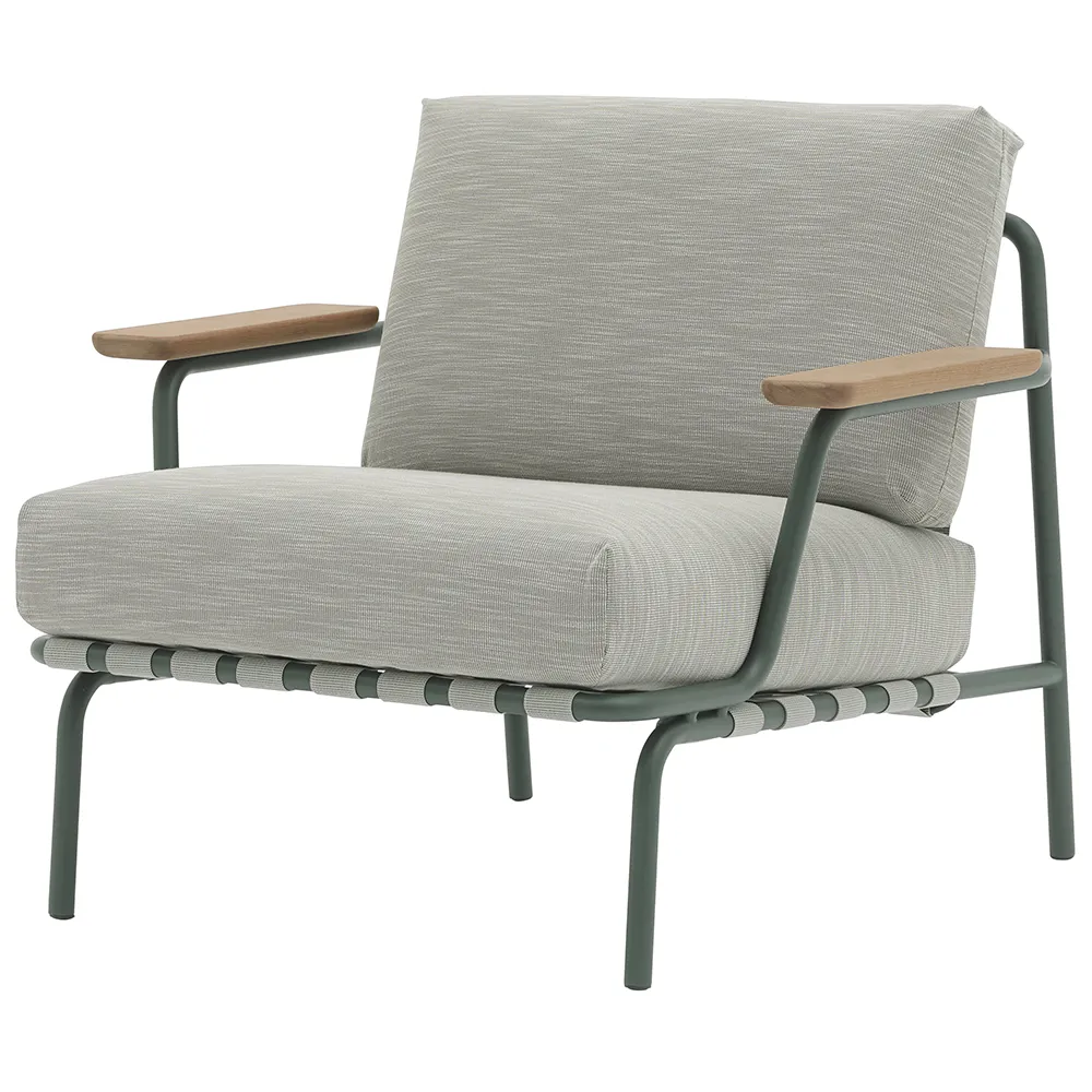 Muuto, Settle Lænestol Ribbed Weave 2/Dark Green