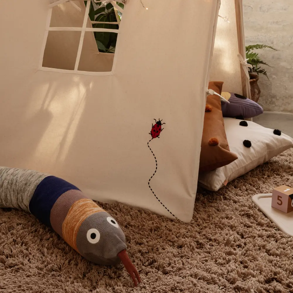 Amass Tæppe 150x140 cm - Hvid Peber