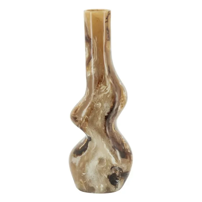 By-Boo, Stonea 3 vase 21x18x59 cm resin brun